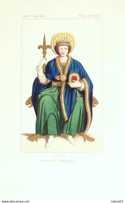 Pepin Roi Carlovingien Au 7ème 1852