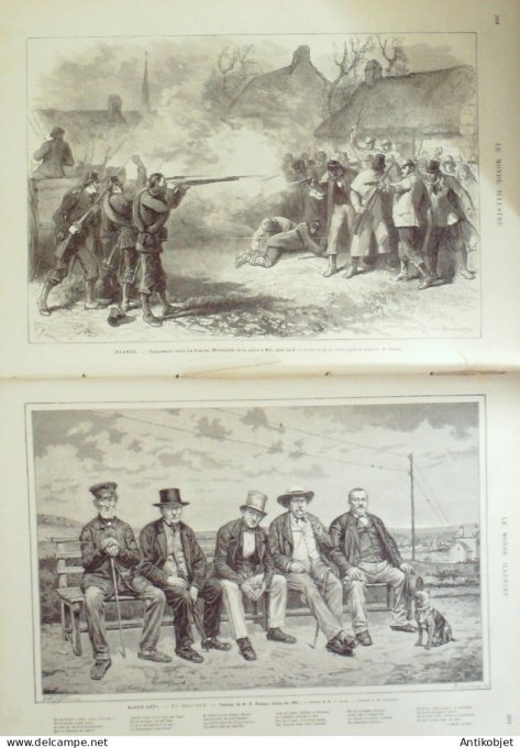 Le Monde illustré 1881 n°1289 Paquebot France Egypte Le Caire Tunisie Oued-el-Athol