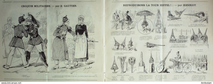 Le Journal Amusant 1889 # 1697 Flanerie a Monte-Cristo par Mars