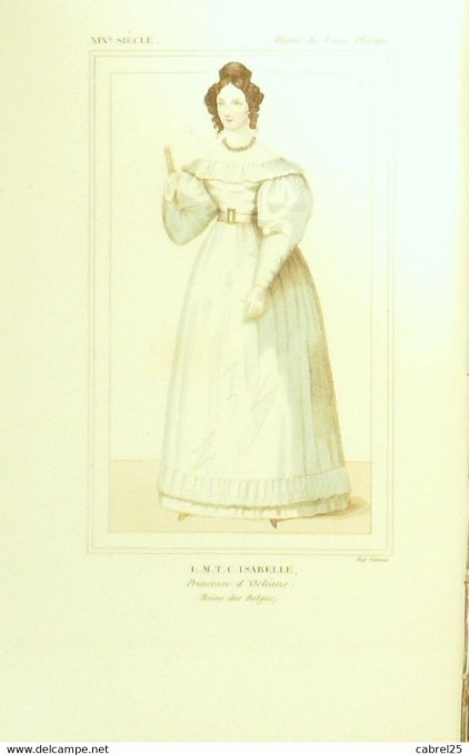 Isabelle reine L.M.T.C. Belgique 19ème 1852