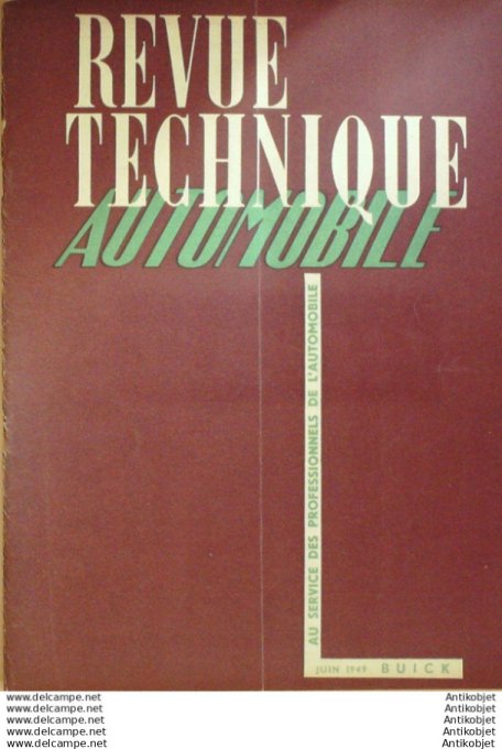 R.T Automobile Buick Types 40 50 60 70 90 Citroen diésel 45 38 # 1949