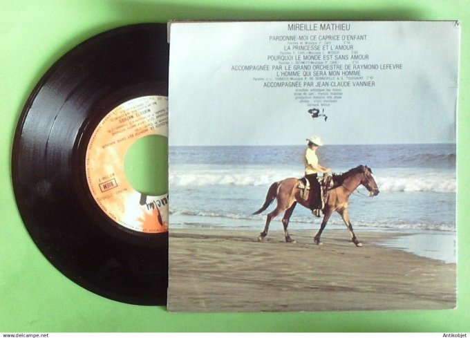 Mathieu Mireille 45T SP Pardonne-moi ce caprice d'enfant 1970
