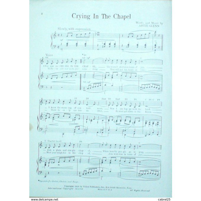 Darrell Glenn Crying In The Chapel 1953