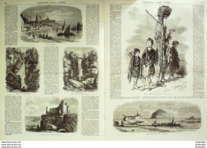 L'Illustration 1850 n°369 Algérie TANTALLAU CANTY BAY Turquie CONSTANTINE chefs arabes