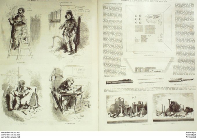 L'Illustration 1850 n°369 Algérie TANTALLAU CANTY BAY Turquie CONSTANTINE chefs arabes