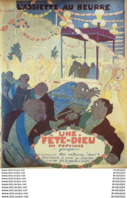 L'Assiette au beurre 1910 # 478 Une Fete-Dieu Grandjouan