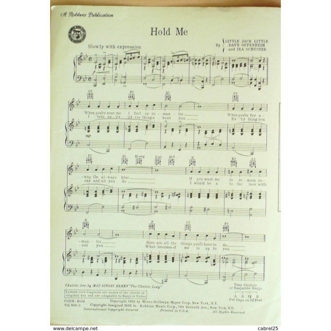 ARTHUR JACK-HOLD ME-1933