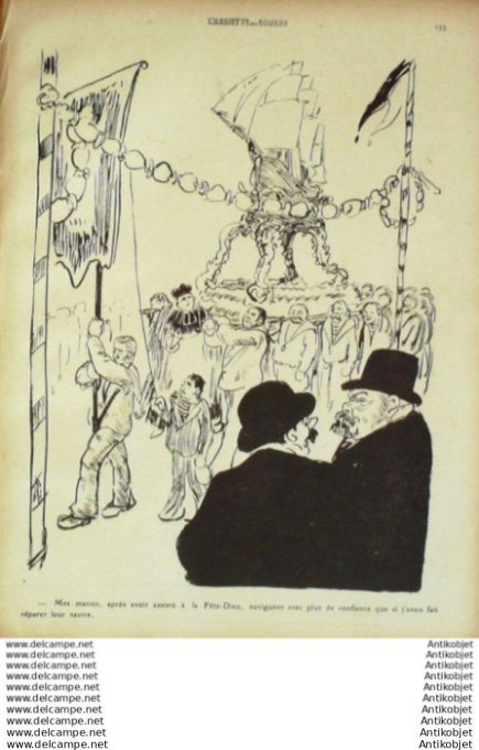 L'Assiette au beurre 1910 # 478 Une Fete-Dieu Grandjouan