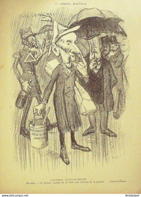 Le Rire 1902-03-15 # 384 Journal humoristique Ed.Originale Guignol electoral Waldeck