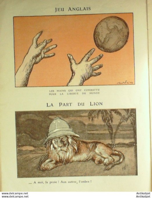 Le Rire 1922-01-14 # 154 Journal humoristique Ed.Originale Preservatif de guerre