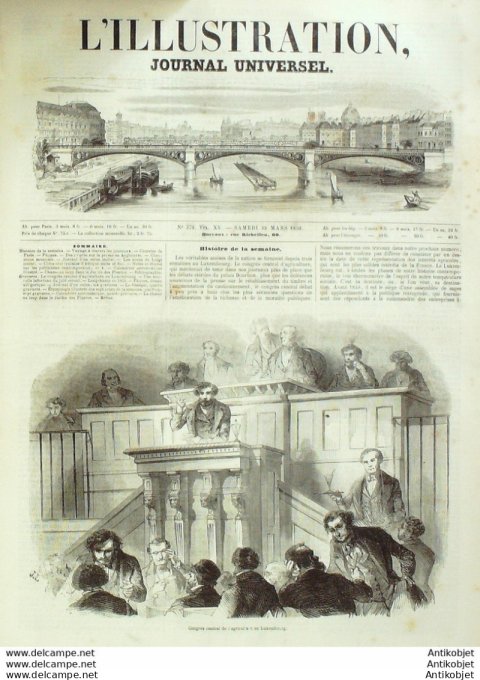 L'Illustration 1850 n°370 Afrique du Sud John CHERSCHELL Sénégal île de GOREE