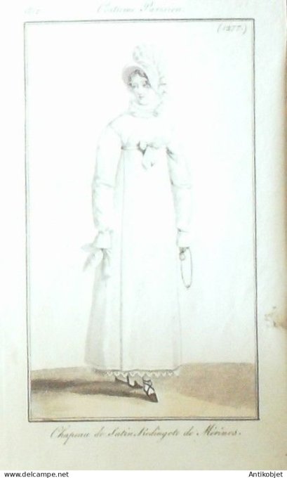 Costume Parisien 1812 # 1277 Redingote de Mérinos