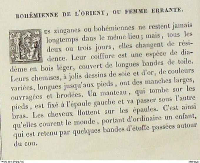 Liban Bohémienne de l'Orient 1859