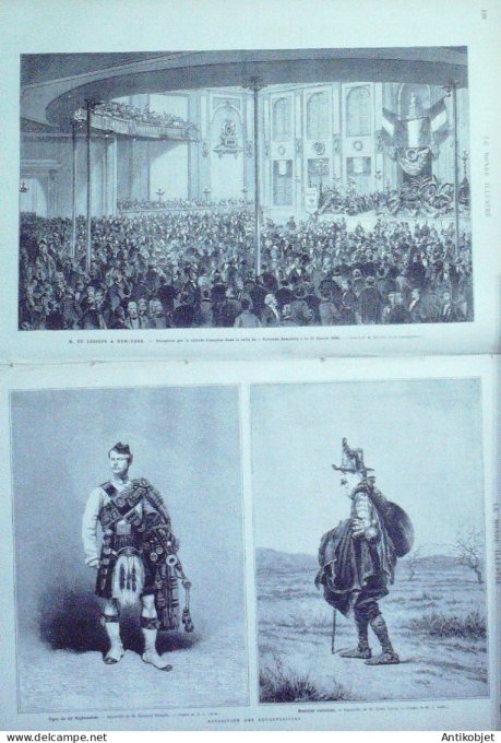 Le Monde illustré 1880 n°1202 Belgique Laeken célébration Pr. Nordenskiold