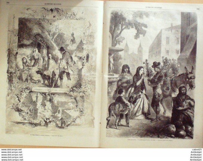 Le Monde illustré 1862 n°290  Mexique Cordova Espagne Seville Londres