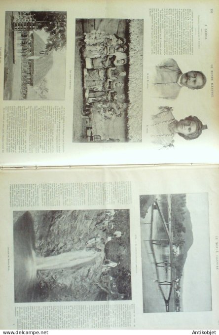 Le Monde illustré 1899 n°2190 Suisse Armée Singapore Vietnam Saigon Alger reine Ranavalo
