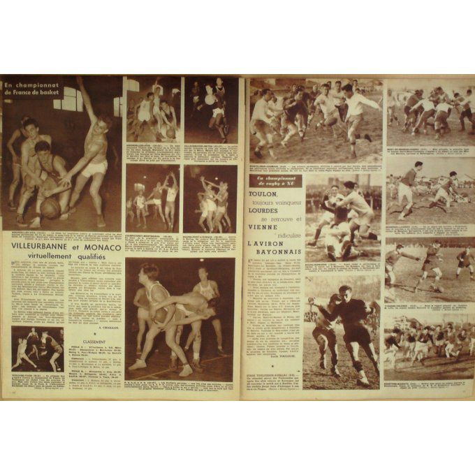 Miroir Sprint 1950 #  189 23 Jan Oreiller Couttet Weidin Monaco Ladoumegue Mimoun