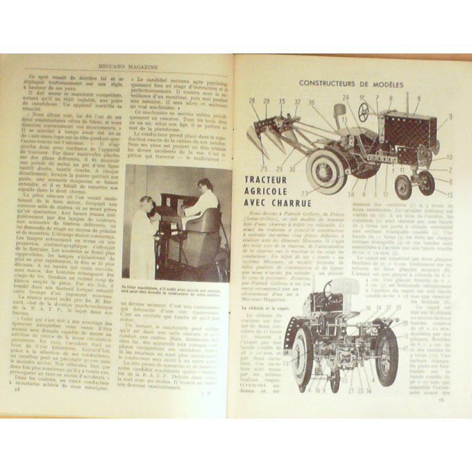Meccano Mag Hydravion Gazometre Tracteur Djinn Brookhaven 1955