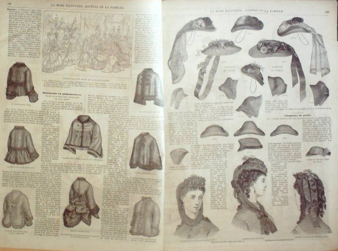 Journal Mode illustrée 1870 # 18 Manteaux & confections enfants