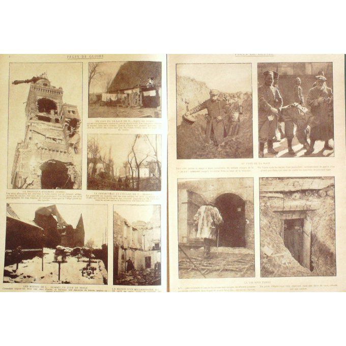 Pages de gloire 1915 n°18 ALBERT CARPATHES HELIGOLAND EGYPTE