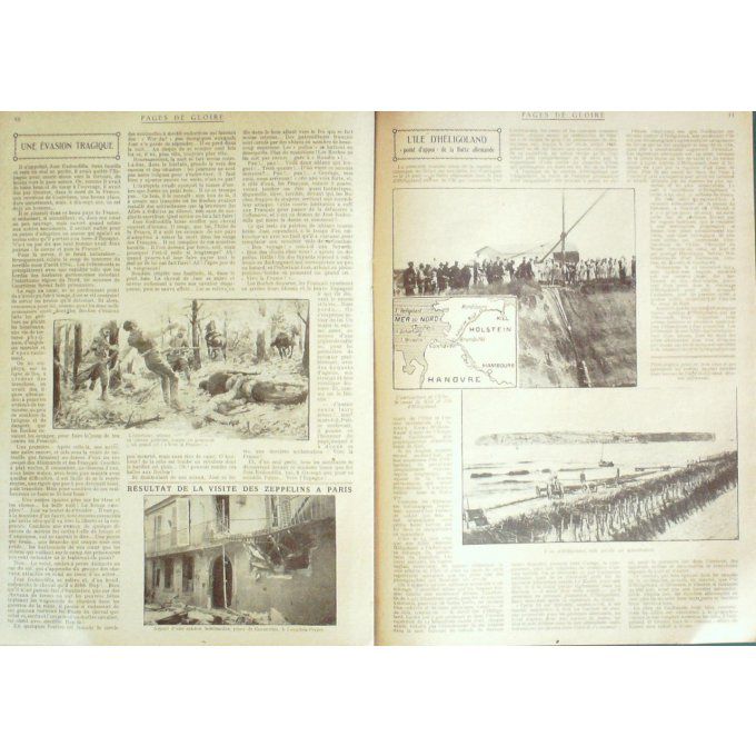 Pages de gloire 1915 n°18 ALBERT CARPATHES HELIGOLAND EGYPTE