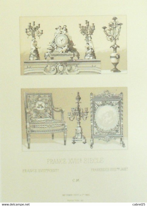 Objet Pendule candelabres pare feu de cheminee