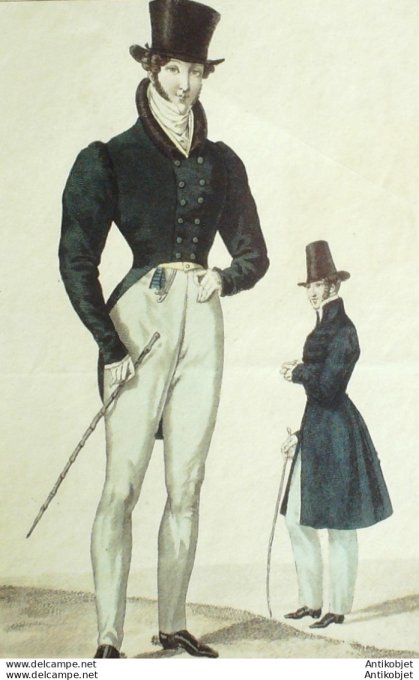 Costume Parisien 1826 # 2399 Redingote polonnaise homme