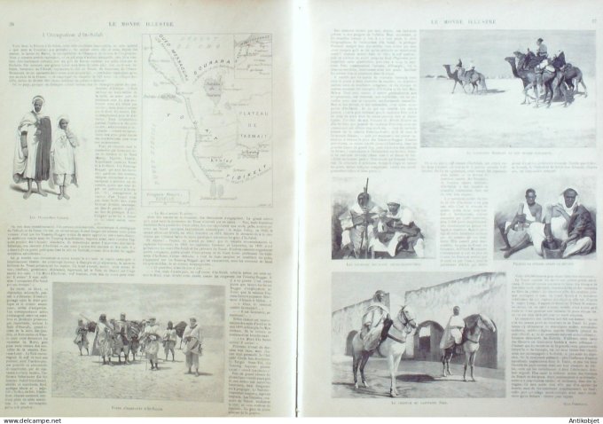 Le Monde illustré 1900 n°2234 Algérie In-Salah Afrique-Sud Modder-River Colesberg Maggersfontein