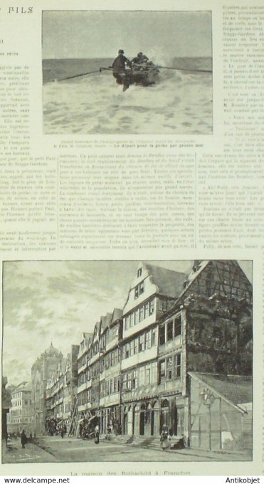 Soleil du Dimanche 1893 n° 9 Bal peintre Gervex Allemagne Francfort Rotschild