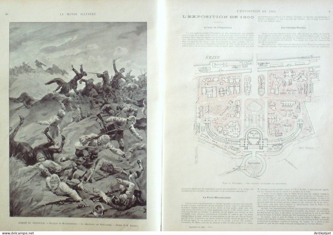 Le Monde illustré 1900 n°2234 Algérie In-Salah Afrique-Sud Modder-River Colesberg Maggersfontein