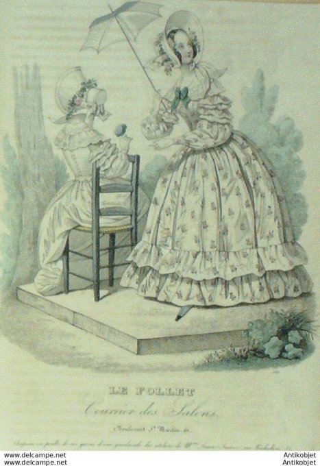 Le Follet 1841 # 684 Robe mousseline