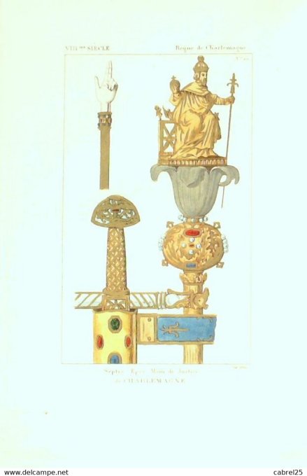 Epée septre main de justice au 7ème 1852