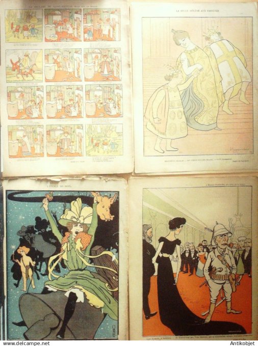 Le Rire 1899 lot 4 revues Metivet Cappiello Leandre Fau Fertom Faivre