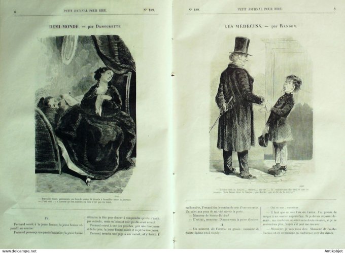 Petit journal pour Rire 1859 # 189 Les Medecins Randon