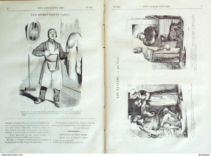 Petit journal pour Rire 1859 # 241 A la campagne Grevin