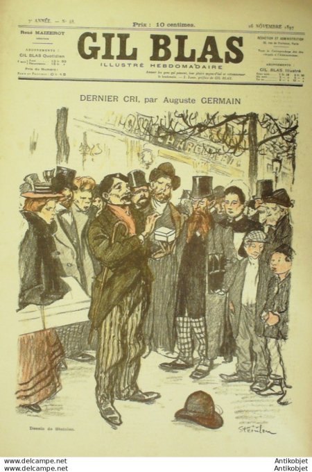 Gil Blas 1897 n°48 Catulle MENDES François De NION MARNI Auguste GERMAIN Raoul MICHOTTE