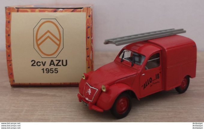 Citroen 2cv AZU Pompiers 1:43 Allo 18 1955 Norev