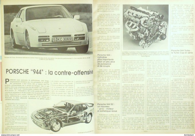 Revue Tech. Automobile 1989 n°499 Lada Samara Citroen BX15 & 16