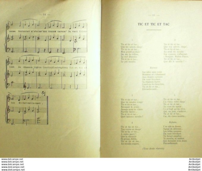 Quatre chants a mimer 1954 # 24 (Cotra Tours)