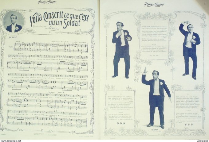 Paris qui chante 1904 #59 Gaudet Bérard Fleuron Jacquet Alice de Tender