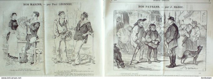 Le Journal Amusant 1884 # 1440 Exposition de Nice par Stop