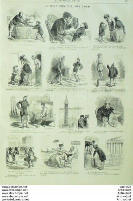 Le Monde illustré 1869 n°647 Lyon (69) Allemagne Hambourg Angleterre Londres Toulon (83) Pays Bas Am