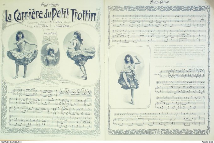 Paris qui chante 1904 n° 59 Gaudet Bérard Fleuron Jacquet Alice de Tender