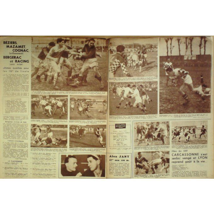 Miroir Sprint 1950 #  192 13 Fév Magne Pratesi Ladoumegue Jany Sexton Vernier