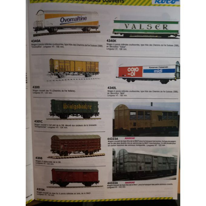 Catalogue FALLER chemin de fer Ho LOCOMOTIVES 1983