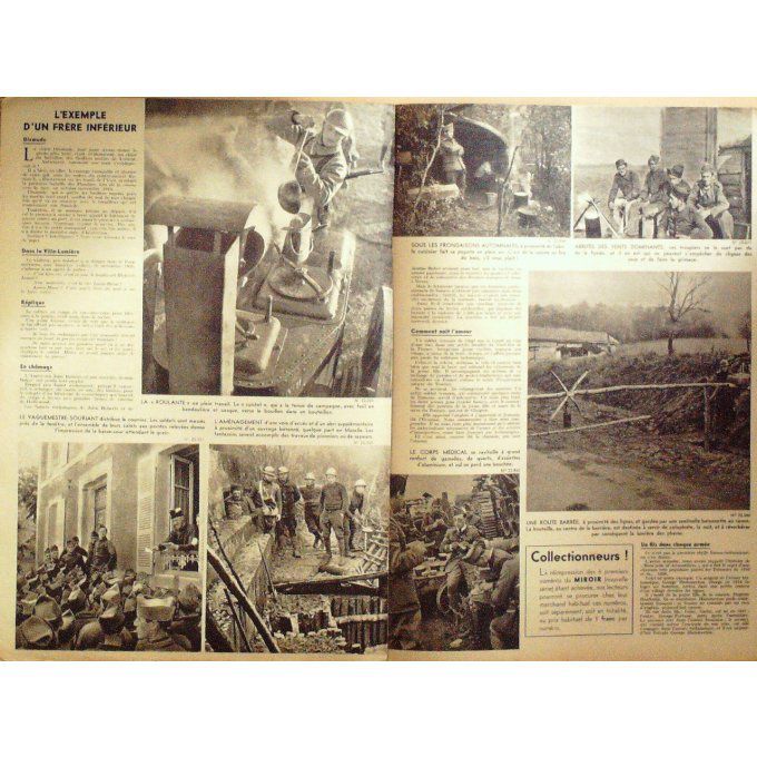 Le Miroir 1939 n° 14 TIRAILLEUR MAROCAIN LE SIROCO DIXMUDE PERCHES à HOUBLON