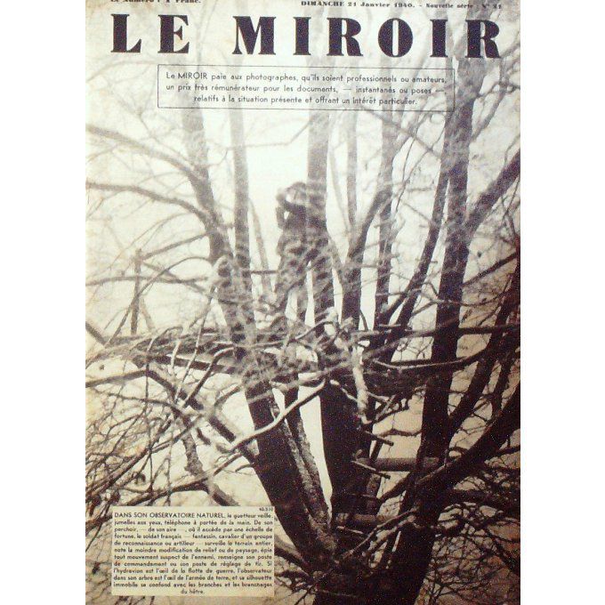 Le Miroir 1940 n° 21 CHENILLETTES VIBORG(FINLANDE) SARREMINES SARREBRUCK