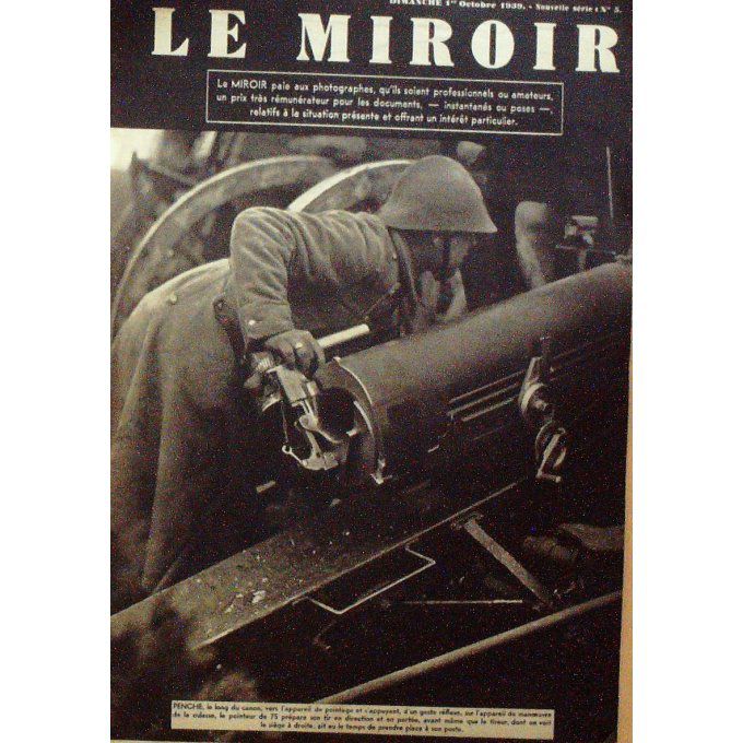 Le Miroir 1939 n° 05 VARSOVIE HITLER AERONAVALE BOQUETEAU MASQUES à GAZ