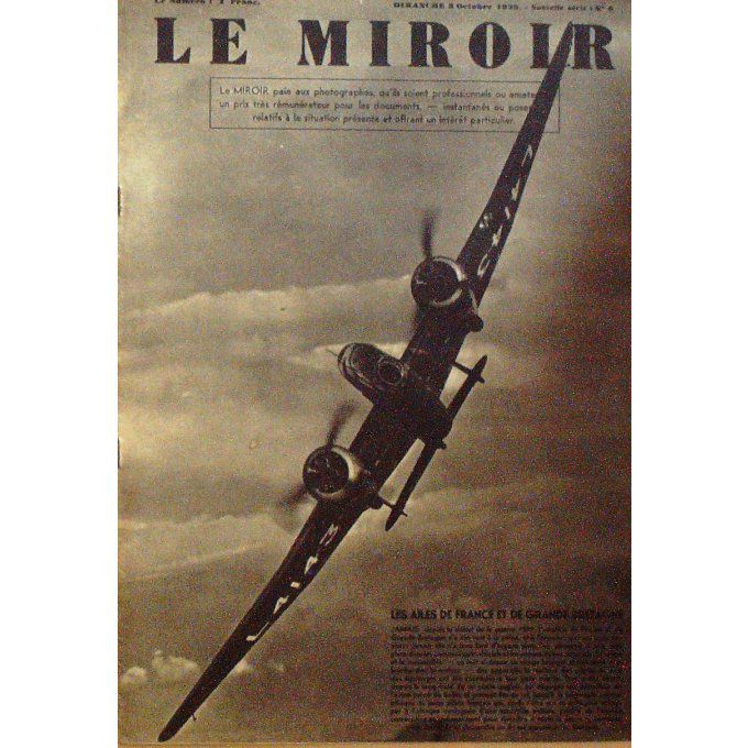 Le Miroir 1939 n° 06 TOMMIES U BOOT KIEL POLOGNE STUTTGART VAUDEVILLE