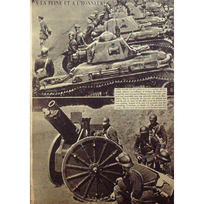 Le Miroir 1939 n° 08 DE FONCK BATAILLE AERIENNE ECOSSAIS en KILT MOTOCYCLISTE